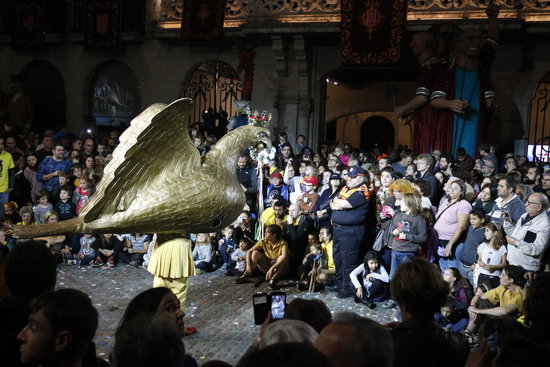 The 'dance of the eagle' at the Festes de Sant Narcís in Girona in 2017 (by Xavier Pi)